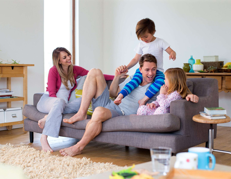 insulated home comfortable family